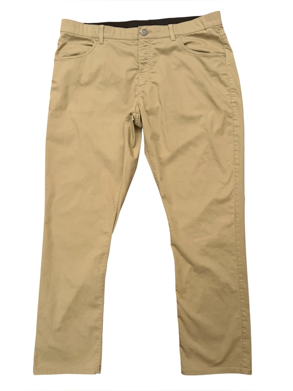 Nike Golf Pants Mens Size 34x30 Dri-Fit Flex 5 Pocket Slim Fit Performance Beige